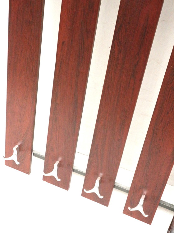 Image 1 of Große Vintage-Garderobe / Wandgarderobe mit Spiegel aus den 1960er Jahren