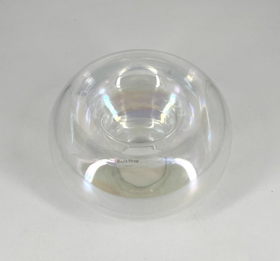 Image 1 of Kosta Boda Design, Schweden, Model Bubbles, Vintage, Kerzenhalter Teelichthalter, Vase, irisierend