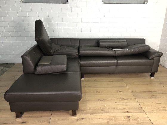 Image 1 of Ewald Schillig Ledersofa Ledercouch Lederecksofa Sofa Couch Ecksofa 