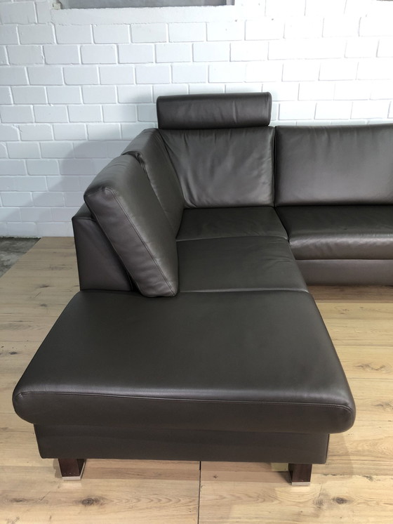 Image 1 of Ewald Schillig Ledersofa Ledercouch Lederecksofa Sofa Couch Ecksofa 