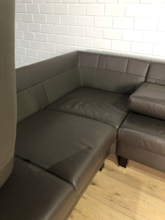 Image 1 of Ewald Schillig Ledersofa Ledercouch Lederecksofa Sofa Couch Ecksofa 