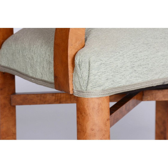 Image 1 of Satz von 3 Vintage Art Deco Sesseln aus Buchenfurnier, Tschechoslowakei 1930