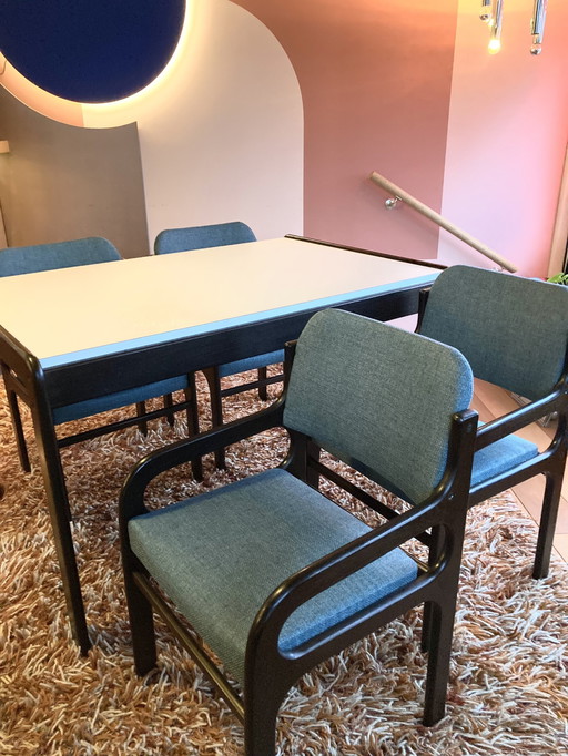 Esstisch-Set Brutalist 1970er Jahre