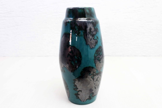 Image 1 of Vintage Vase Scheurich 1960 Emaille Und Glasur