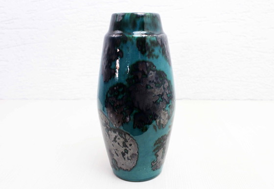 Image 1 of Vintage Vase Scheurich 1960 Emaille Und Glasur