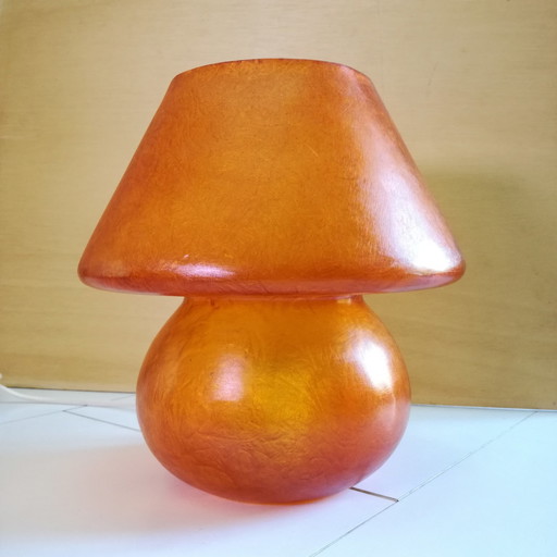 Pilzlampe Aus Faser Von 1970