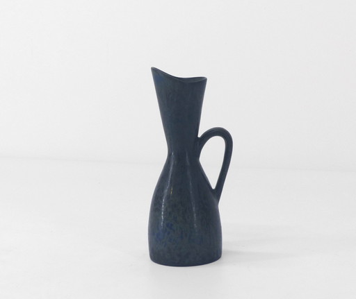 Vase Aus Blauem Steinzeug Carl Harry Stalhane Rörstrand 1960