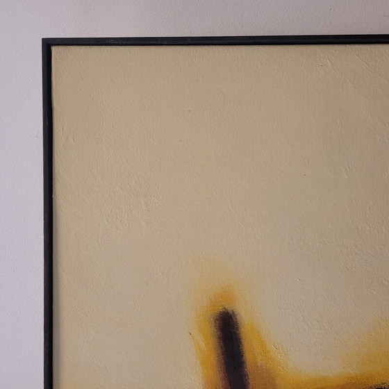 Image 1 of Vintage-Gemälde "Rot und Schwarz" von Andrés Mende, 2018