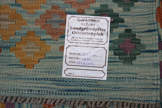 Image 1 of Original Old Style Kelim Afghan 151 X 104 Cm Top Zustand