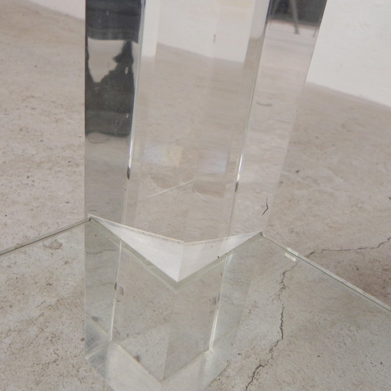 Image 1 of Glastisch mit Acrylbeinen, Bor Design, 1990er Jahre