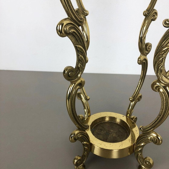 Image 1 of Vintage massivem Messing Schirmständer Hollywood Regency Italien 1970er