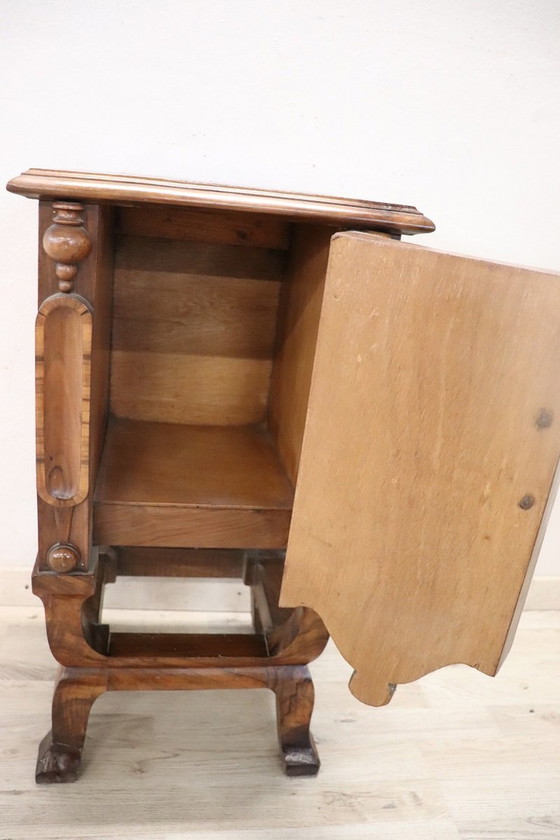 Image 1 of Art Déco Einzelnachttisch aus Holz