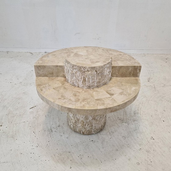 Image 1 of Vintage Couchtisch aus Mactan-Stein von Magnussen Ponte, 1980