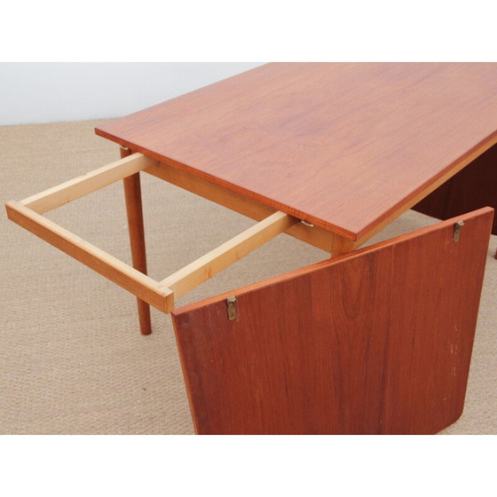 Image 1 of Skandinavischer Vintage-Esstisch mit Teakholz-Erweiterungen