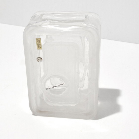 Image 1 of Modernistische Kristallvase von Noritake, Japan 1970