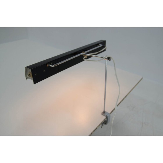 Image 1 of Schwarze Lack-Tischlampe von Lidokov, 1960