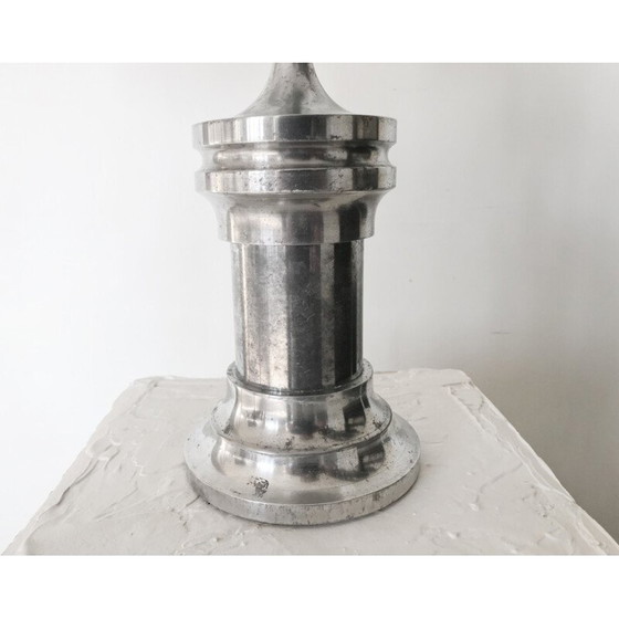 Image 1 of Re-elektrifizierte alte Pionierlampe aus Stahl, Frankreich 1970