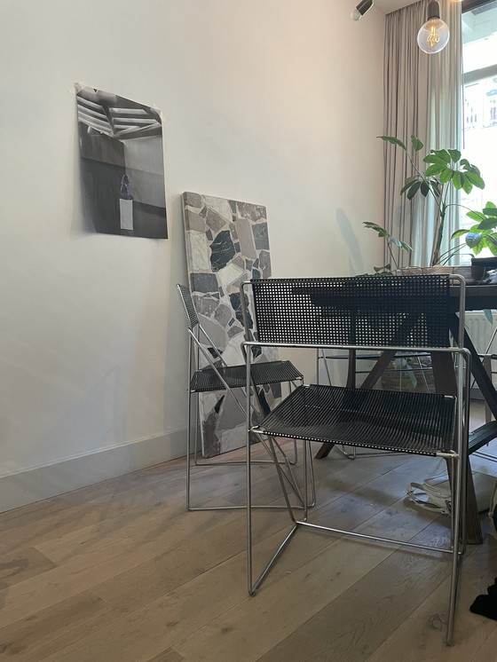 Image 1 of Original Nils Jørgen Haugesen Drahtstühle, 4er Set