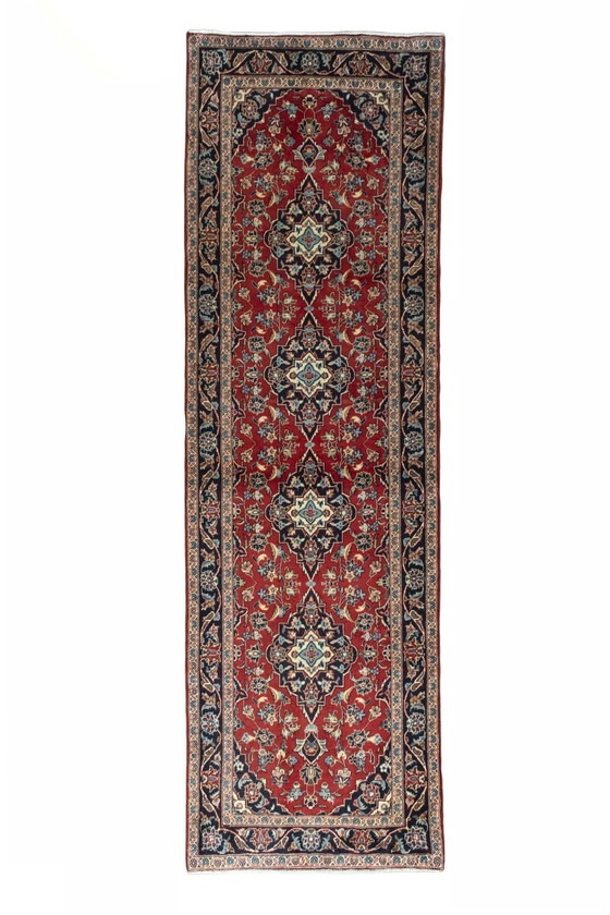 Image 1 of Handgeknüpfter Kashan Kork Läufer – 312 X 95 Cm