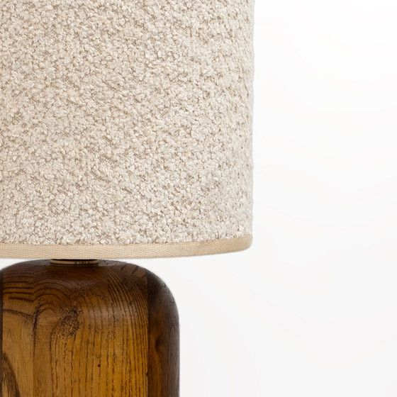 Image 1 of Paar Mid-Century Modern Style Italienisch Holz und Messing Tischlampen