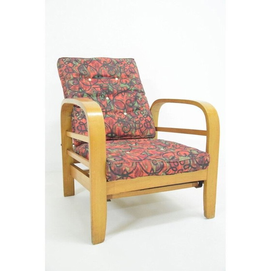 Image 1 of Vintage-Sessel mit gebogenem Holz, 1950er Jahre