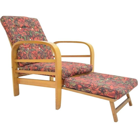 Image 1 of Vintage-Sessel mit gebogenem Holz, 1950er Jahre