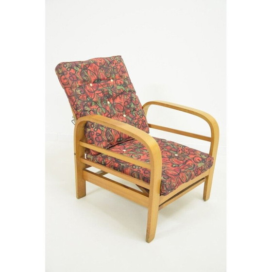 Image 1 of Vintage-Sessel mit gebogenem Holz, 1950er Jahre