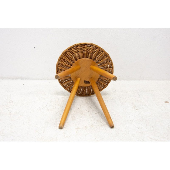 Image 1 of Mid Century Rattanhocker von Jan Kalous für Úluv, Tschechoslowakei 1960er Jahre