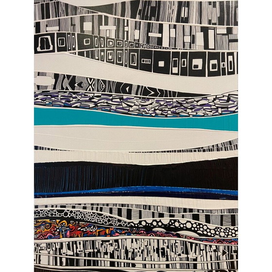 Image 1 of Acryl auf alter Leinwand "AntartiKa" von Alain Carpentier