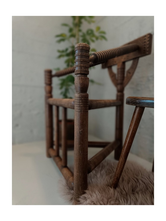 Image 1 of Arts&Crafts Schwedischer Eichenholzstuhl 1920/30'S