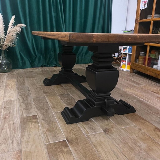 Vintage-Klostertisch aus Massivholz