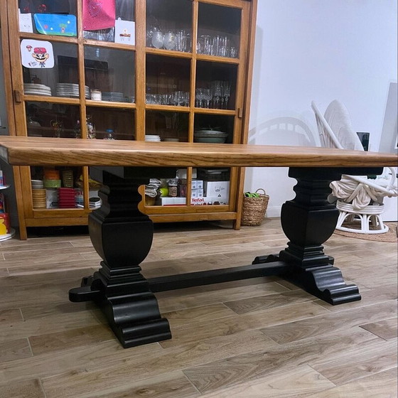 Image 1 of Vintage-Klostertisch aus Massivholz