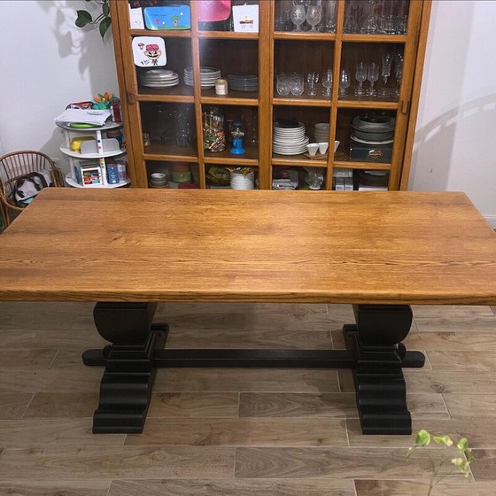 Image 1 of Vintage-Klostertisch aus Massivholz