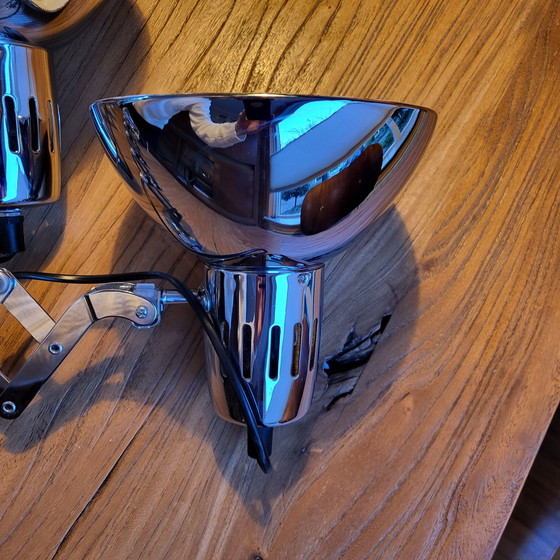 Image 1 of 2x Vintage Ikea Scherenlampe Chrom
