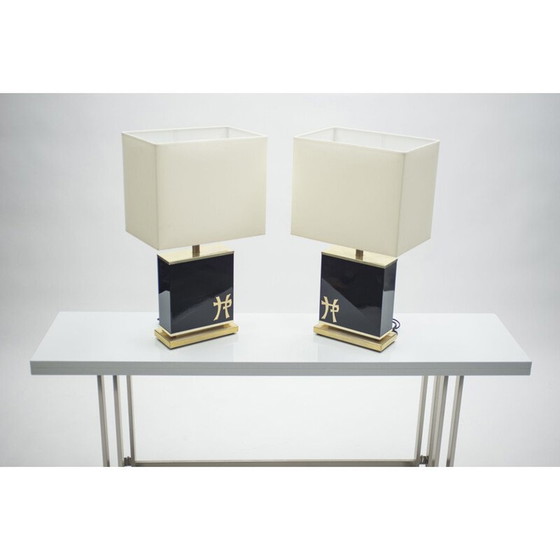 Image 1 of Paar alte Messinglampen