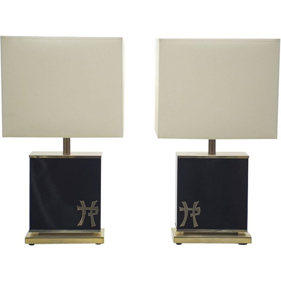 Image 1 of Paar alte Messinglampen