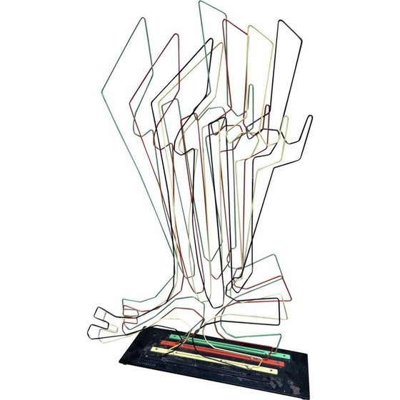 Image 1 of Vintage A16 "Projektion und Vibration" Skulptur von Medaglini, 1975