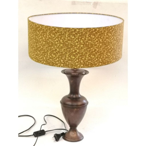 Paar Vintage-Lampen aus patiniertem Kupfer, 1970