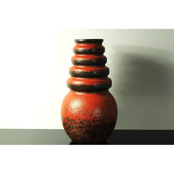 Image 1 of Konische Vase aus Keramik von Scheurich, Westdeutschland 1970