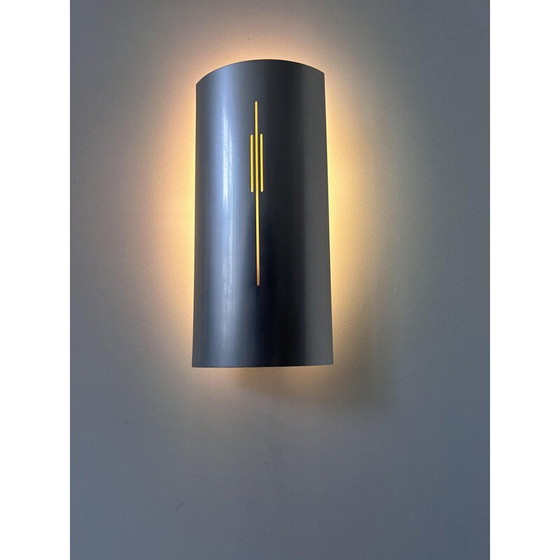 Image 1 of Paar Wandlampen aus Aluminium von Roland Jamois, Frankreich 1970