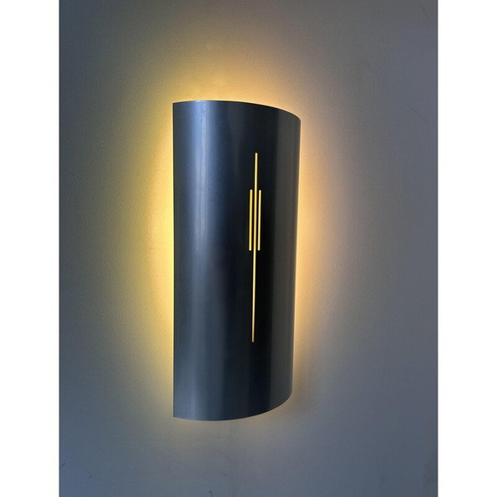 Image 1 of Paar Wandlampen aus Aluminium von Roland Jamois, Frankreich 1970