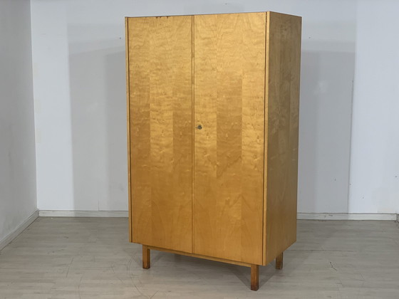 Image 1 of Mid century hellerau kleiderschrank wäscheschrank schrank vintage wardrobe