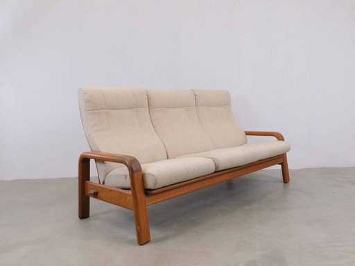 Vintage Midcentury Sofa 3-Seater Teak Danish 