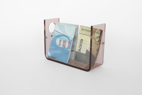 Image 1 of Vintage Zeitschriftenständer von Michel Dumas für Roche Bobois, 1970er Jahre