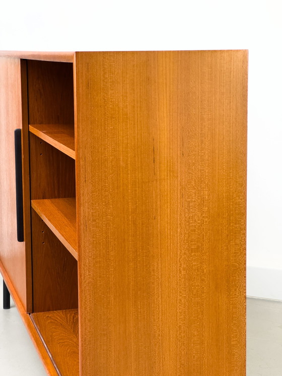 Image 1 of Teak Bookcase With One Sliding Door From Wk Möbel, 1960S