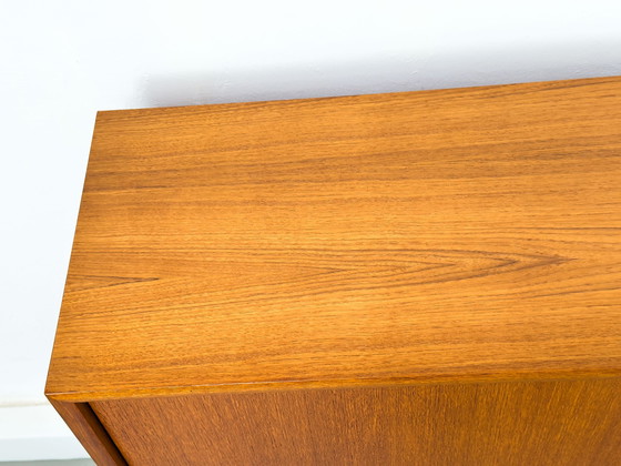 Image 1 of Teak Bookcase With One Sliding Door From Wk Möbel, 1960S