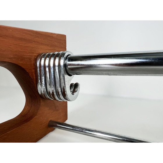 Image 1 of Vintage Garderobe aus Teakholz und Stahl von Børge Mogensen für Søborg, Dänemark 1960