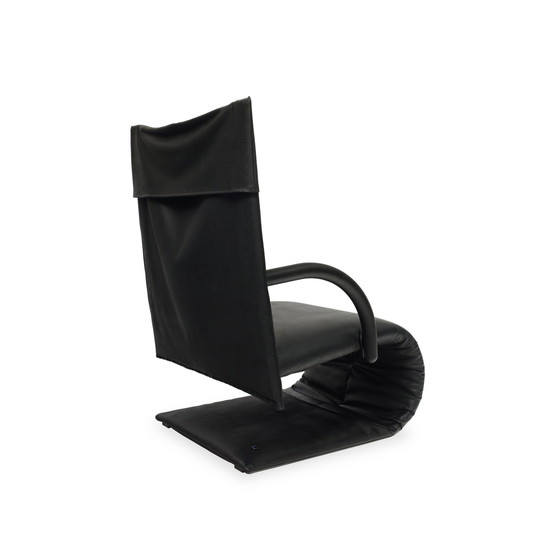 Image 1 of Ligne Roset Zen Sessel | Kunstleder Schwarz Freischwinger