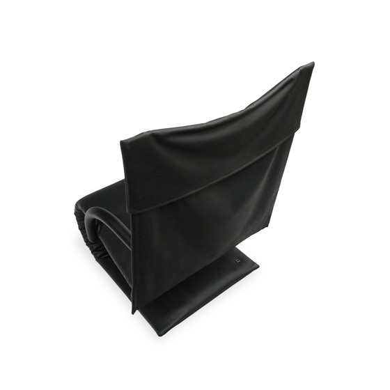Image 1 of Ligne Roset Zen Sessel | Kunstleder Schwarz Freischwinger