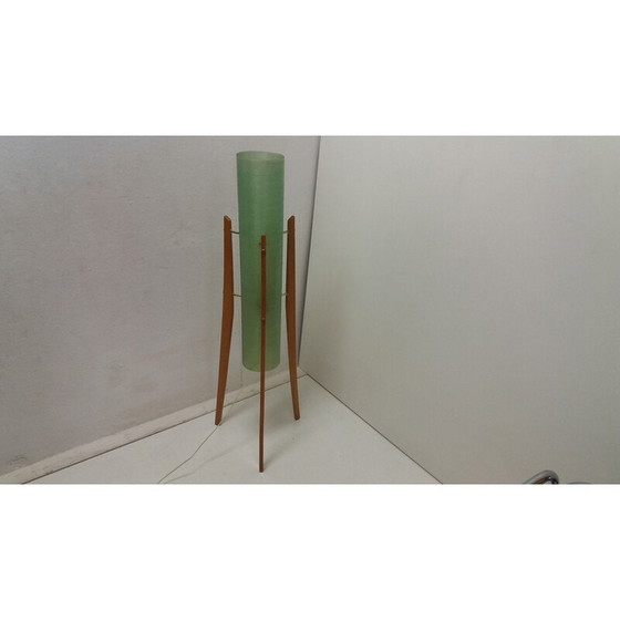 Image 1 of Alte Holzlampe, Tschechoslowakei